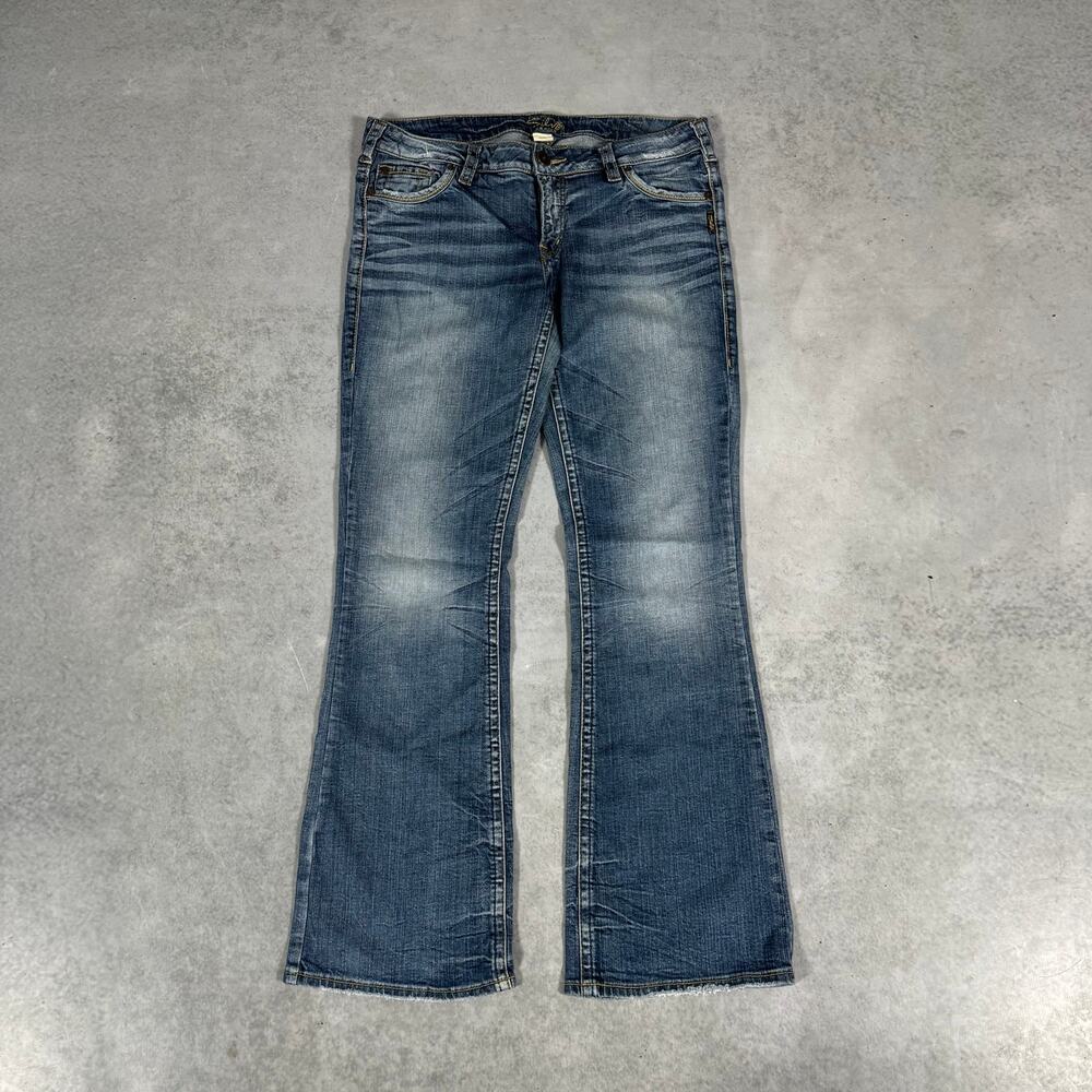 Silver Jeans Bootcut Flare Jeans Medium Wash - Size: 34